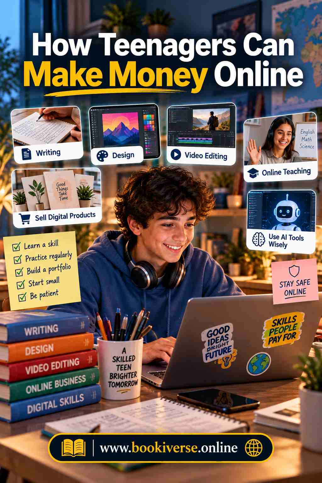 How Teenagers Can Make Money Online Cover