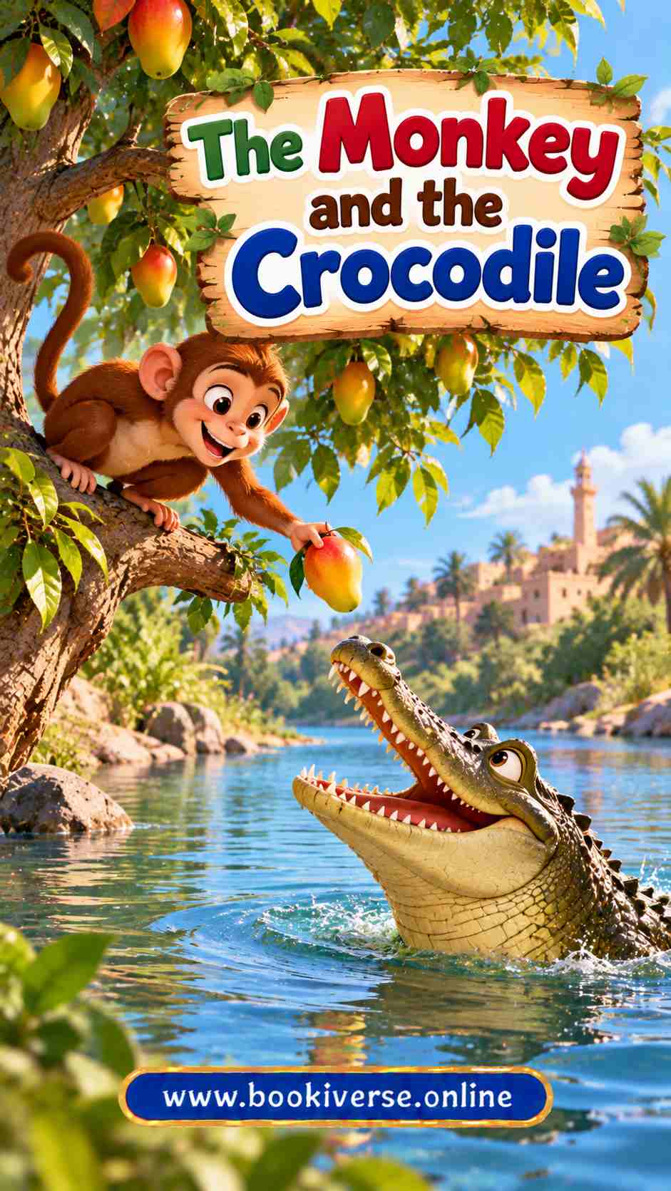 The Monkey and the Crocodile Cover