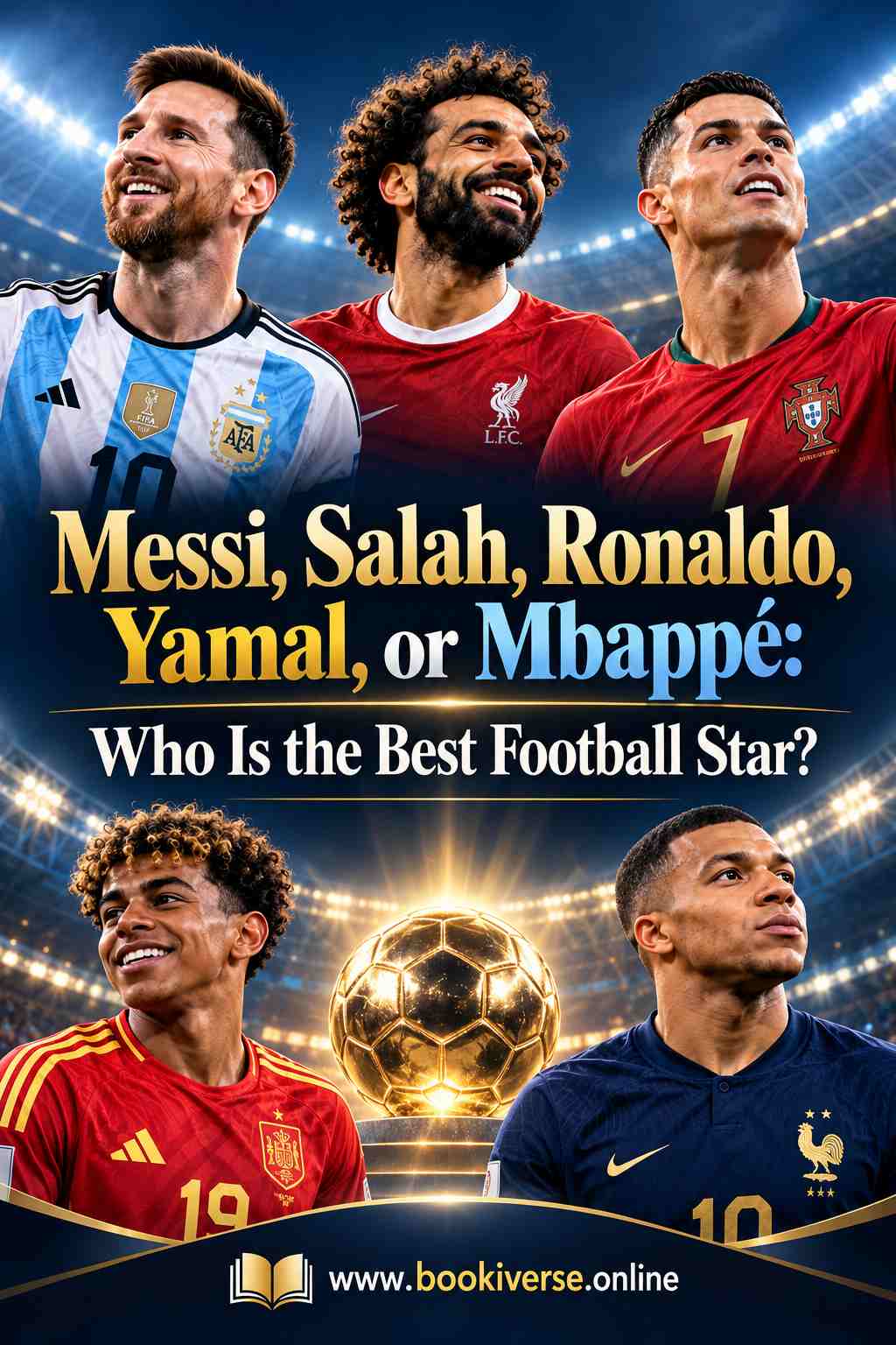 Messi, Salah, Ronaldo, Yamal, or Mbappé Cover
