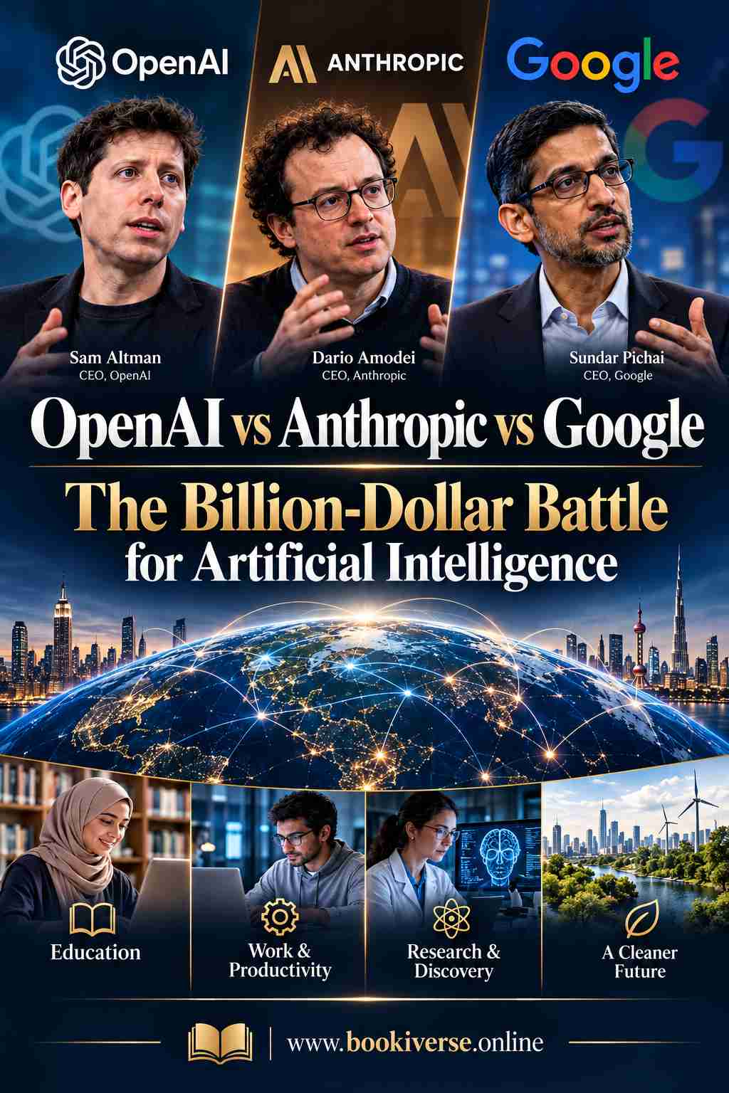 OpenAI vs Anthropic vs Google The Billion-Dollar Battle for Artificial Intelligence Cover