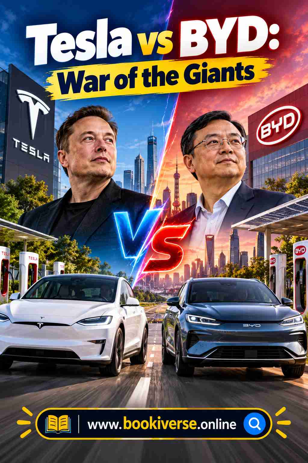 Tesla vs BYD War of the Giants Cover