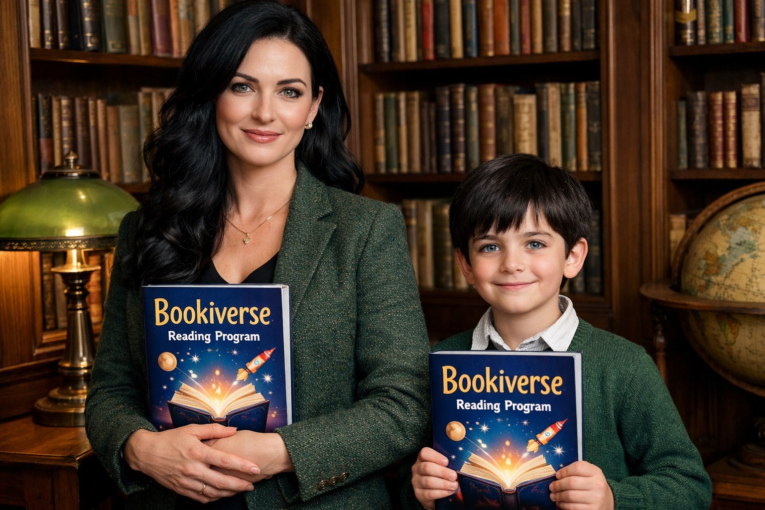 A vibrant and imaginative illustration of the Bookiverse world.