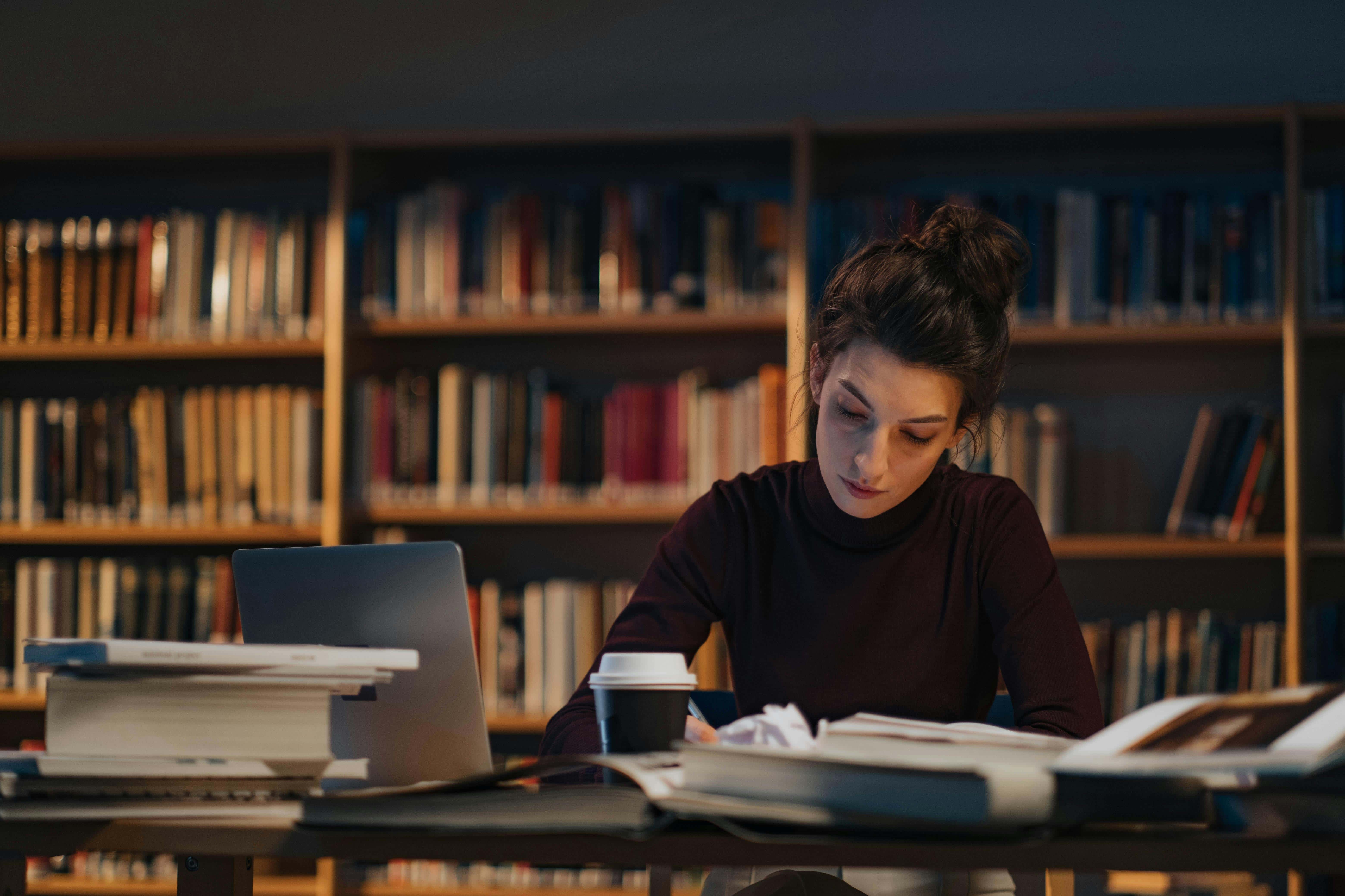 Happy reading scene